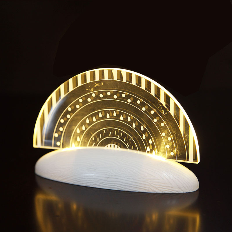 2L LED Acrylic Semicircle
